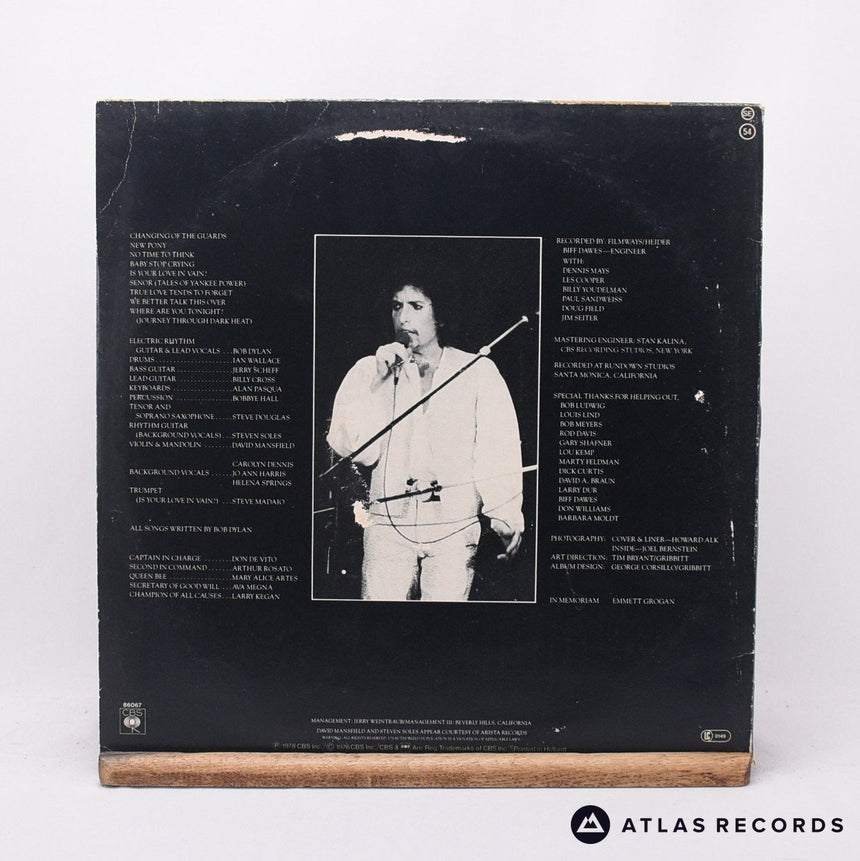 Bob Dylan - Street-Legal - Lyric Sheet LP Vinyl Record - VG+/EX