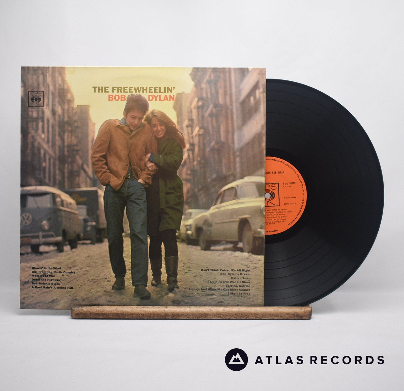 Bob Dylan The Freewheelin' Bob Dylan LP Vinyl Record - Front Cover & Record