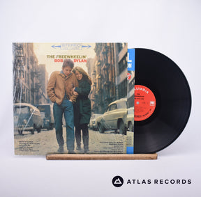 Bob Dylan The Freewheelin' Bob Dylan LP Vinyl Record - Front Cover & Record