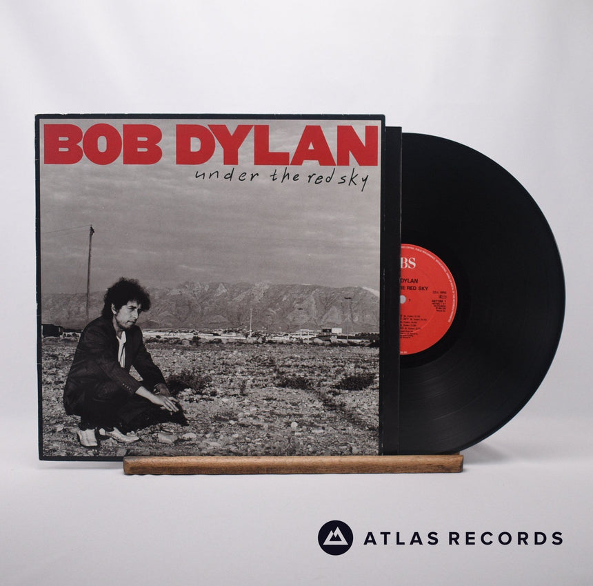 Bob Dylan Under The Red Sky LP Vinyl Record - Front Cover & Record