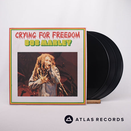 Bob Marley Crying For Freedom 3 x LP Vinyl Record - Front Cover & Record