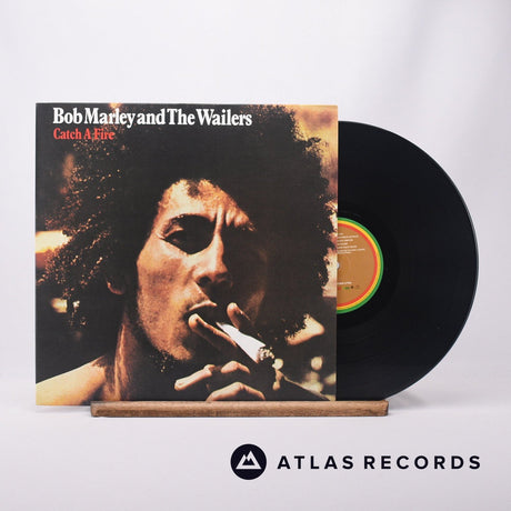 Bob Marley & The Wailers Catch A Fire LP Vinyl Record - Front Cover & Record