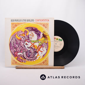Bob Marley & The Wailers Confrontation LP Vinyl Record - Front Cover & Record