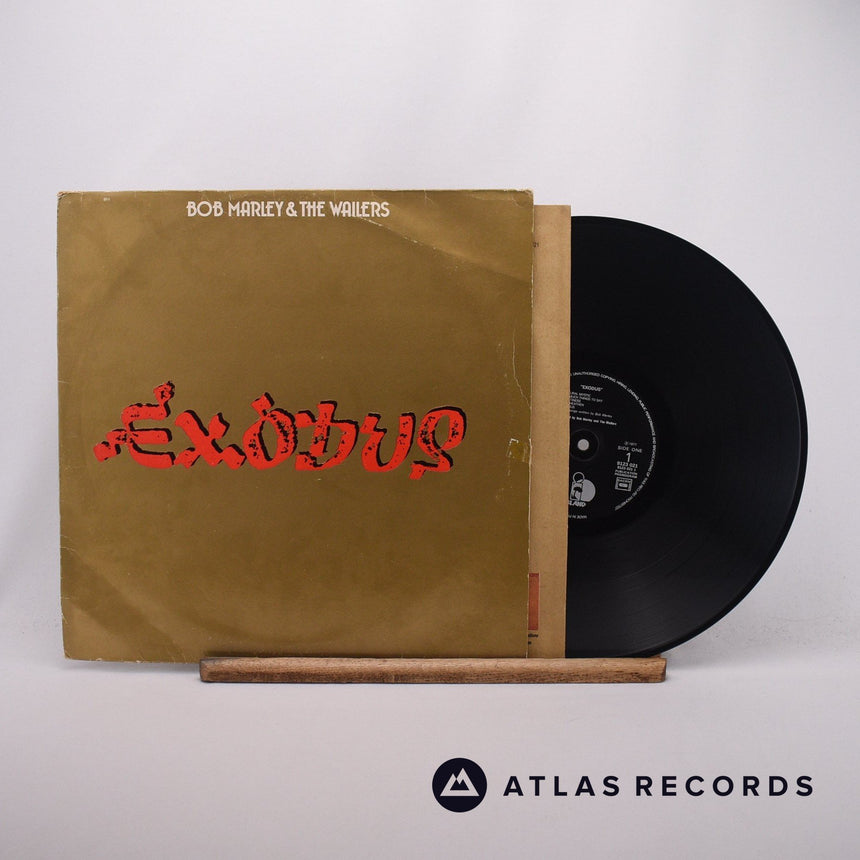 Bob Marley & The Wailers Exodus LP Vinyl Record - Front Cover & Record
