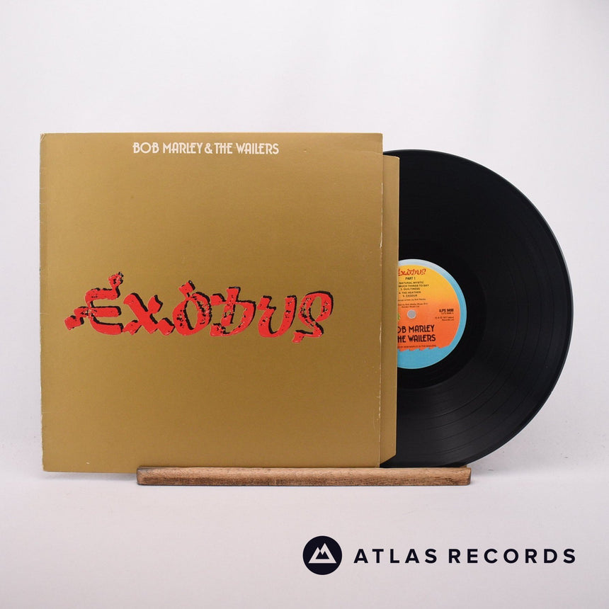 Bob Marley & The Wailers Exodus LP Vinyl Record - Front Cover & Record