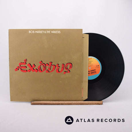Bob Marley & The Wailers Exodus LP Vinyl Record - Front Cover & Record