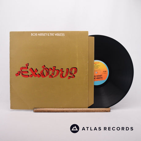 Bob Marley & The Wailers Exodus LP Vinyl Record - Front Cover & Record