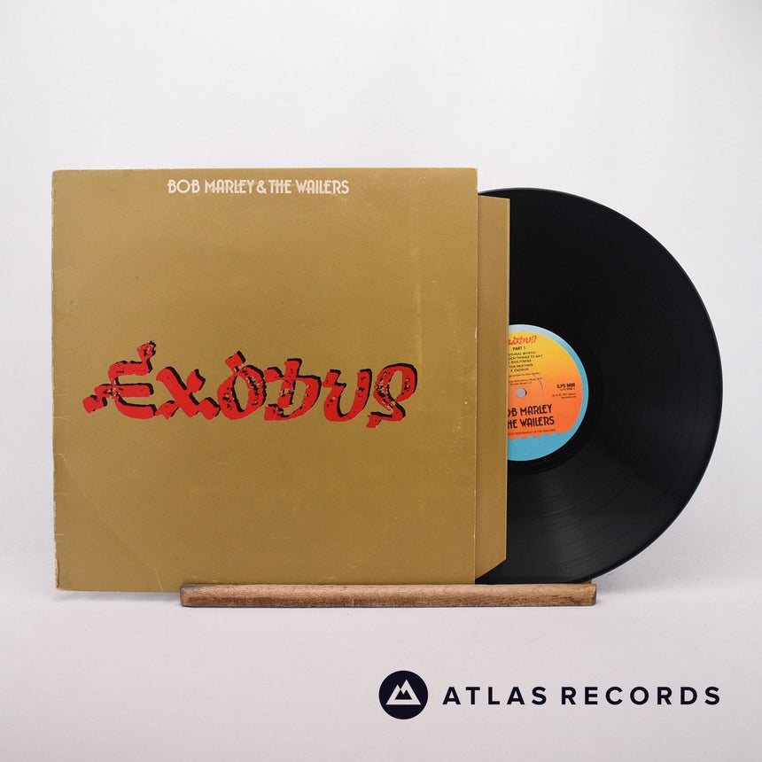 Bob Marley & The Wailers Exodus LP Vinyl Record - Front Cover & Record