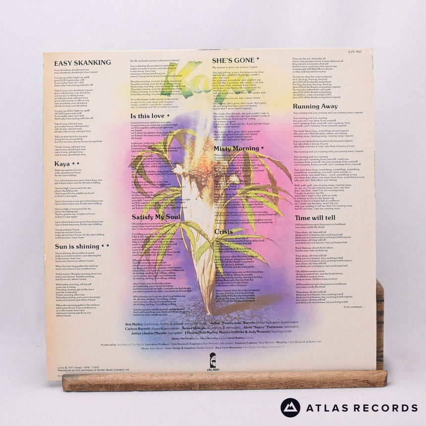 Bob Marley & The Wailers - Kaya - LP Vinyl Record - EX/VG+