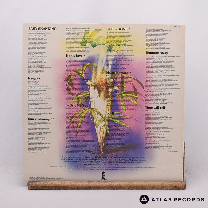 Bob Marley & The Wailers - Kaya - LP Vinyl Record - EX/EX