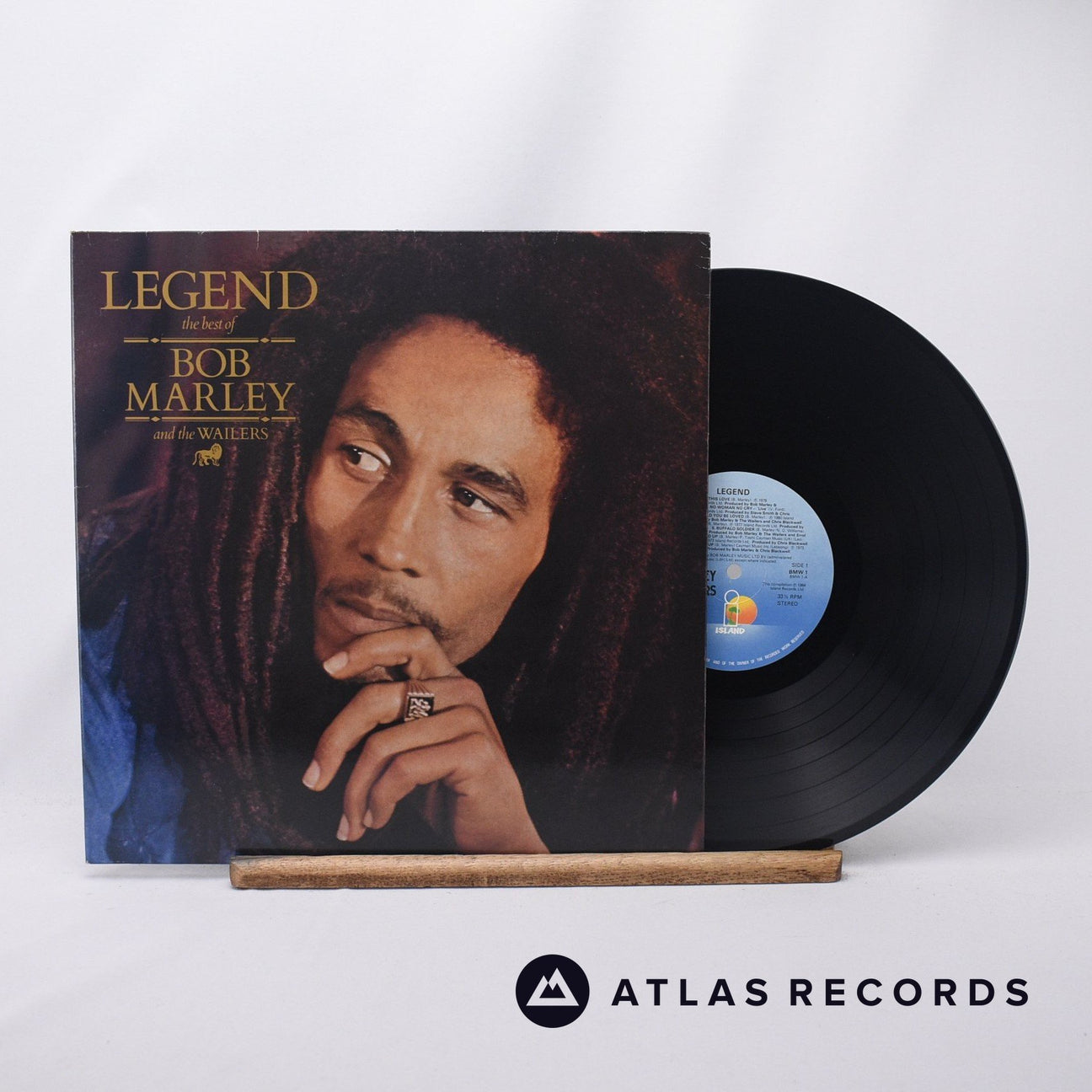 Bob Marley & The Wailers Legend LP Vinyl Record - Front Cover & Record