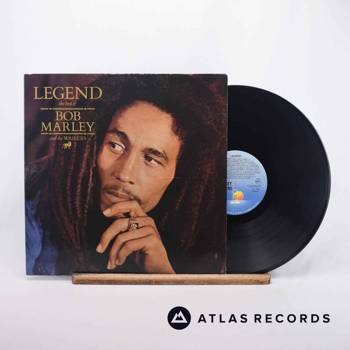 Bob Marley & The Wailers Legend LP Vinyl Record - Front Cover & Record