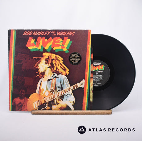 Bob Marley & The Wailers Live! LP Vinyl Record - Front Cover & Record