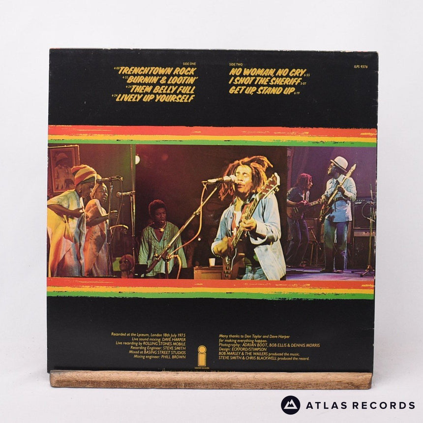 Bob Marley & The Wailers - Live! - Reissue LP Vinyl Record - VG+/EX