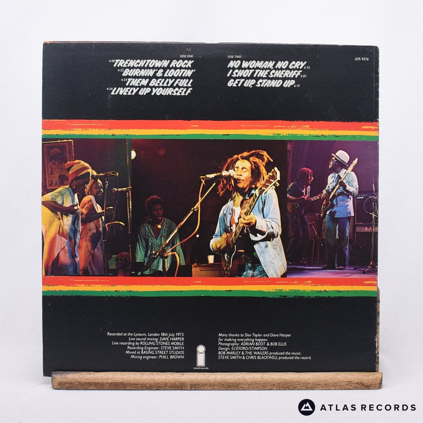 Bob Marley & The Wailers - Live! - A1GM B1 LP Vinyl Record - VG+/NM