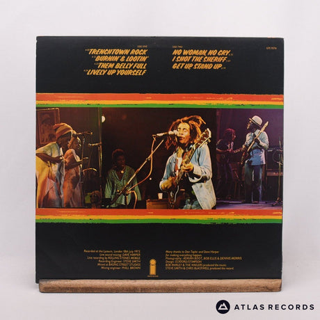 Bob Marley & The Wailers - Live! - A2 B2 LP Vinyl Record - EX/EX