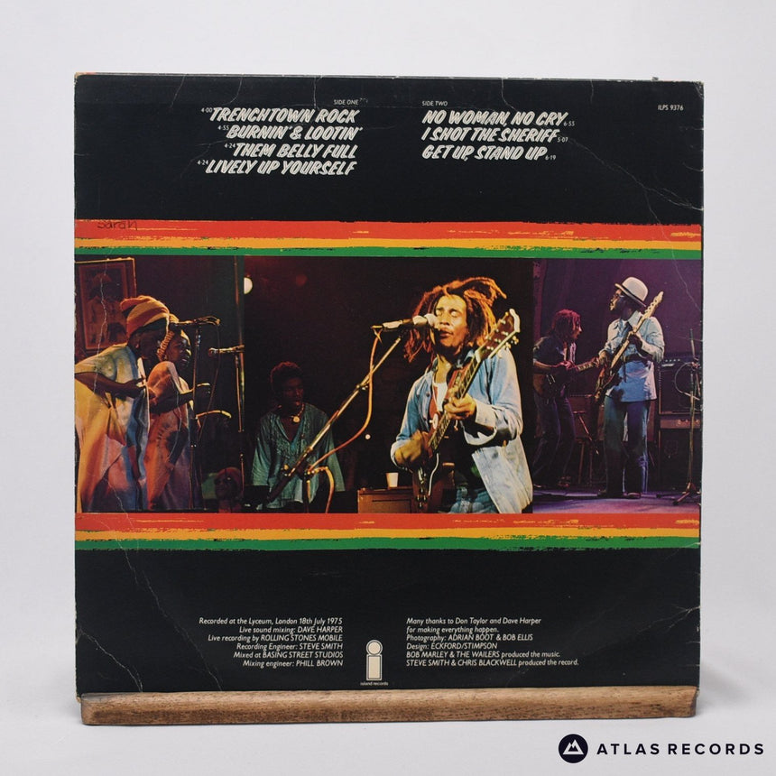 Bob Marley & The Wailers - Live! At The Lyceum - LP Vinyl Record - VG+/VG+