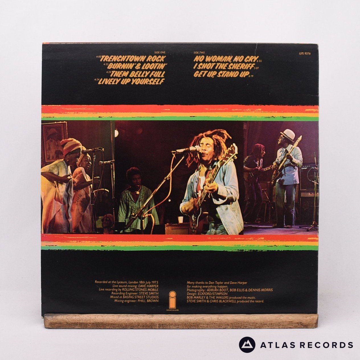 Bob Marley & The Wailers Live! At The Lyceum LP Vinyl VG+/EX