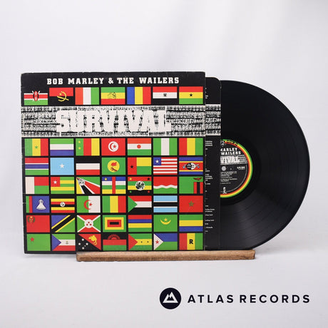 Bob Marley & The Wailers Survival LP Vinyl Record - Front Cover & Record