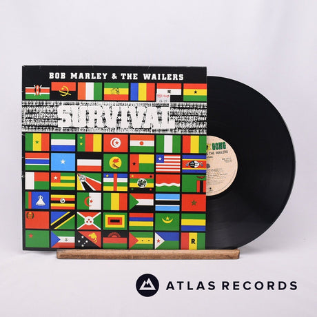 Bob Marley & The Wailers Survival LP Vinyl Record - Front Cover & Record