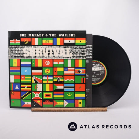 Bob Marley & The Wailers Survival LP Vinyl Record - Front Cover & Record