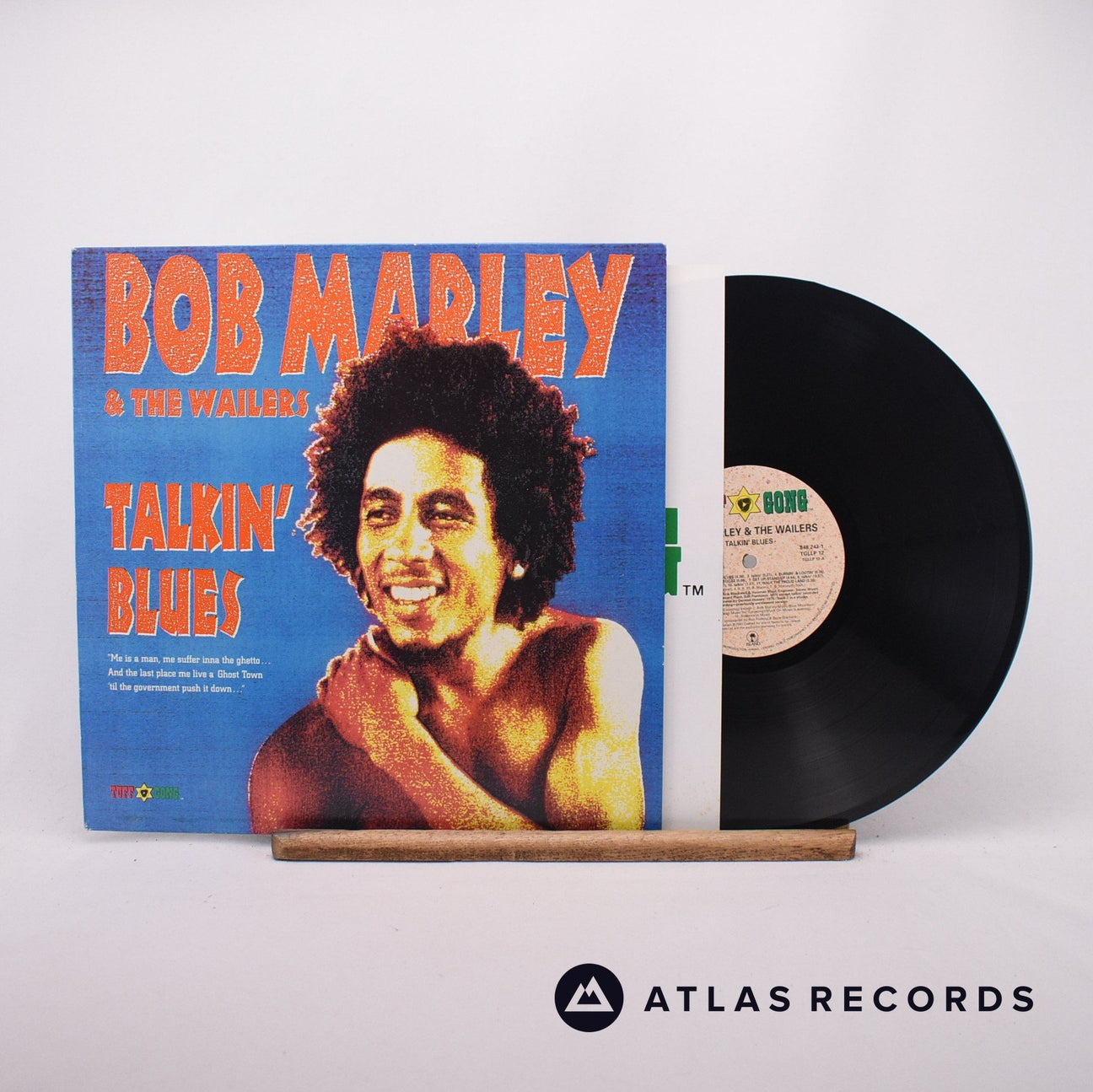 Bob Marley & The Wailers Talkin' Blues LP Vinyl Record - Front Cover & Record