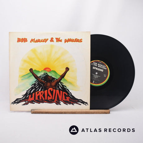 Bob Marley & The Wailers Uprising LP Vinyl Record - Front Cover & Record