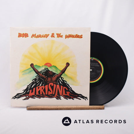 Bob Marley & The Wailers Uprising LP Vinyl Record - Front Cover & Record