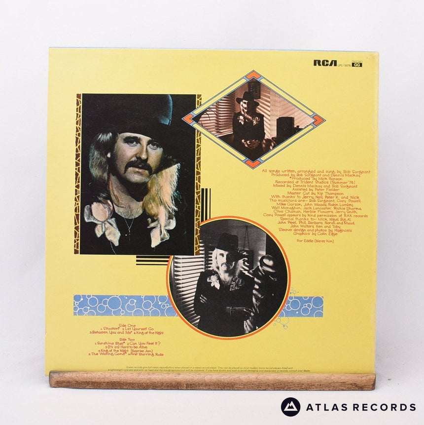 Bob Sargeant - First Starring Role - LP Vinyl Record - EX/EX