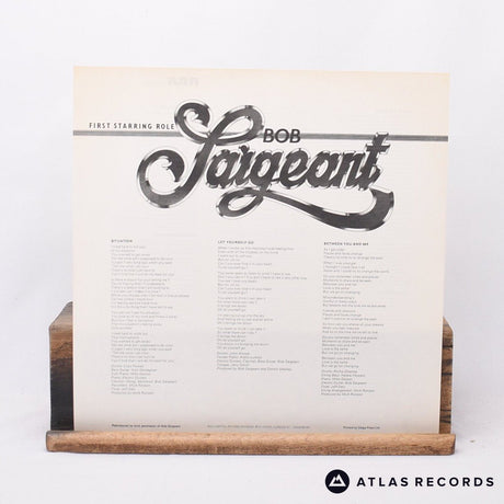 Bob Sargeant - First Starring Role - LP Vinyl Record - EX/EX