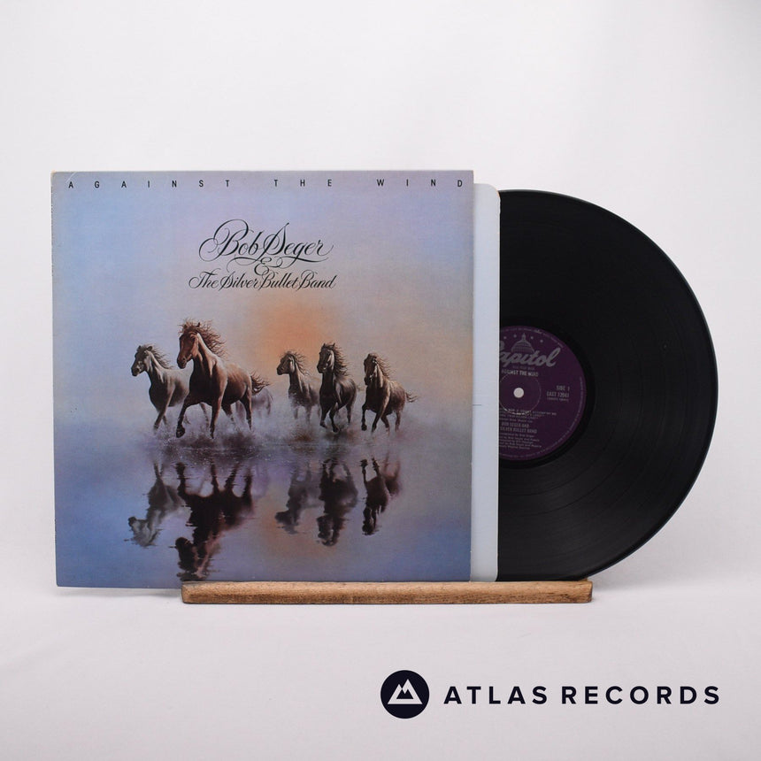 Bob Seger And The Silver Bullet Band Against The Wind LP Vinyl Record - Front Cover & Record