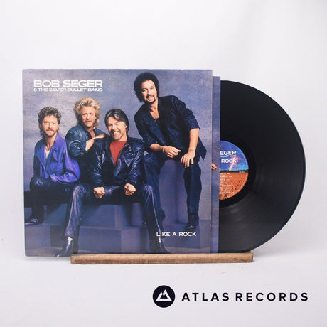 Bob Seger And The Silver Bullet Band Like A Rock LP Vinyl Record - Front Cover & Record