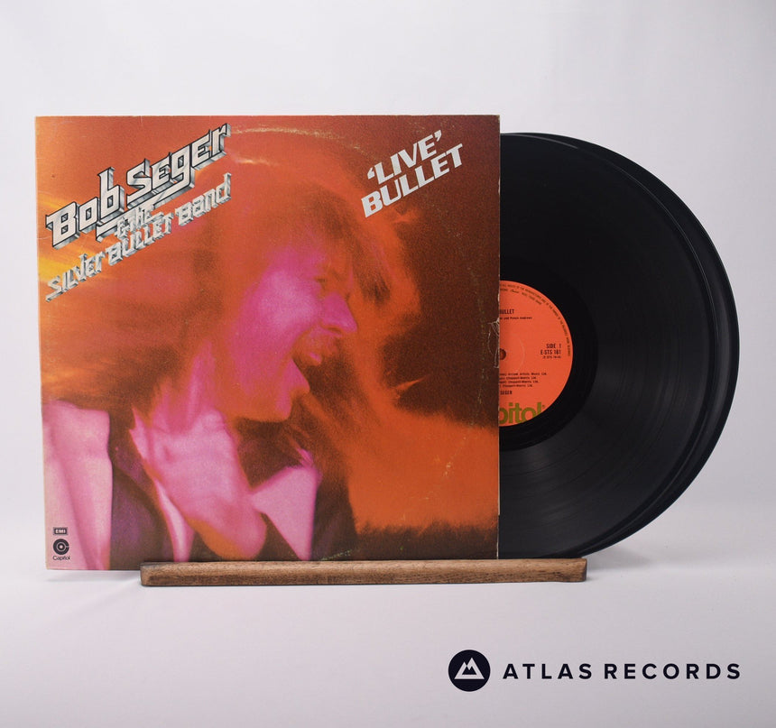 Bob Seger And The Silver Bullet Band 'Live' Bullet Double LP Vinyl Record - Front Cover & Record