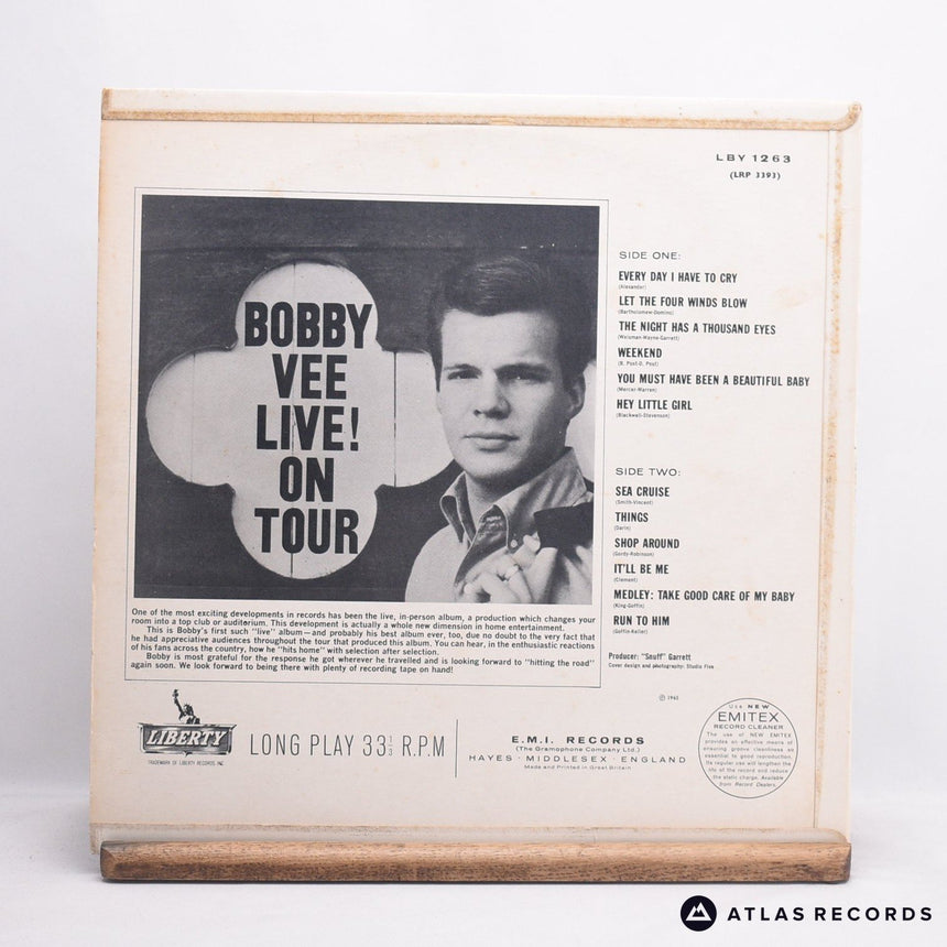 Bobby Vee - Live! On Tour - Mono LP Vinyl Record - VG+/VG+