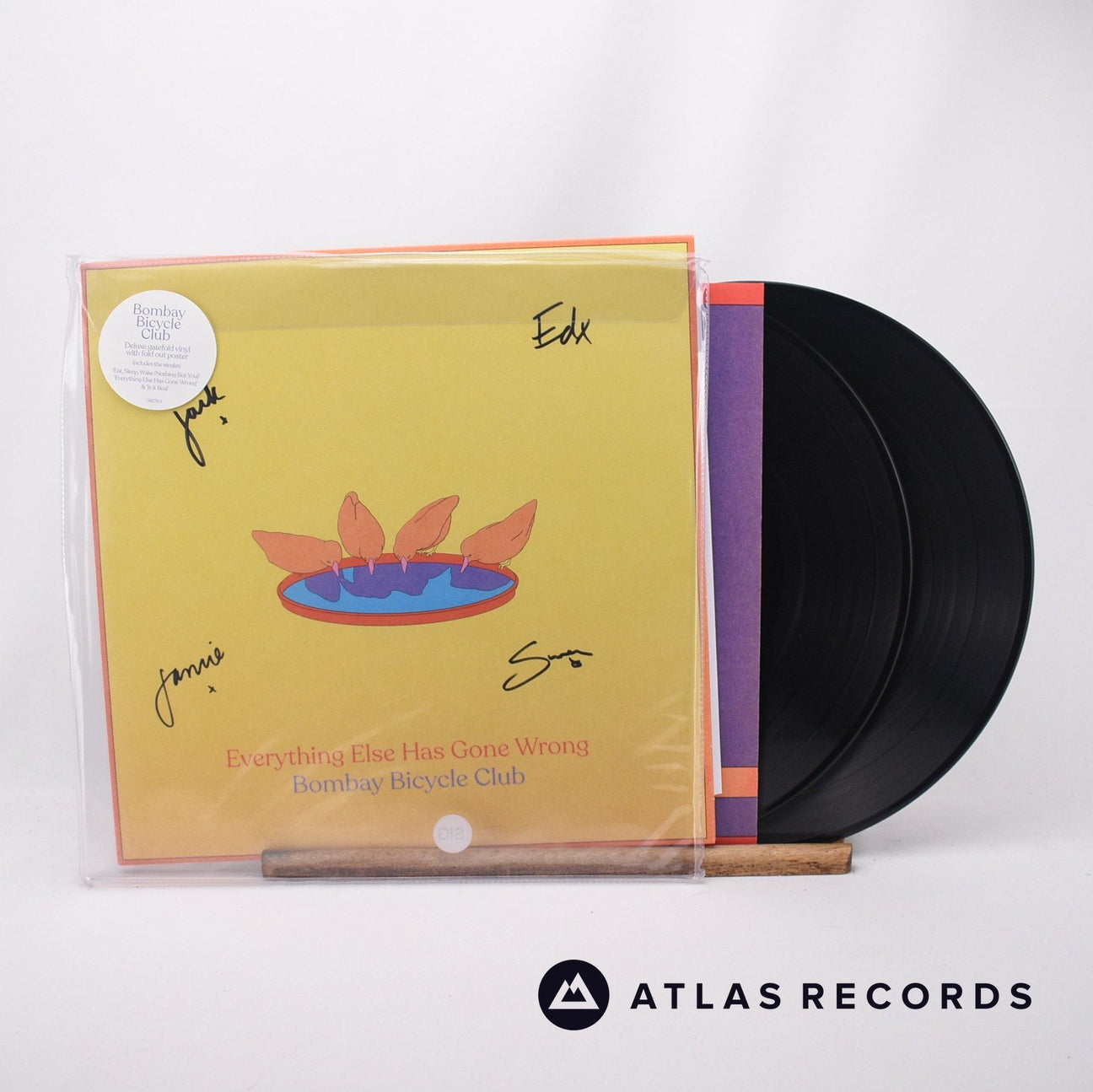 Bombay Bicycle Club Everything Else Has Gone Wrong 2 x LP Vinyl Record - Front Cover & Record