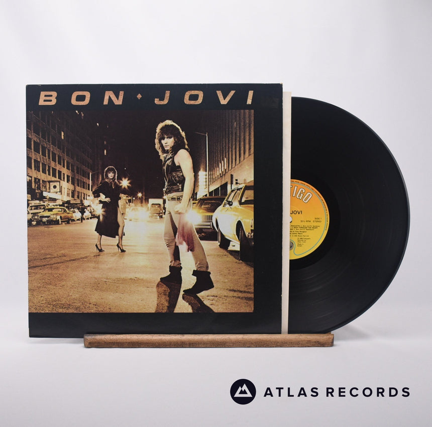 Bon Jovi Bon Jovi LP Vinyl Record - Front Cover & Record