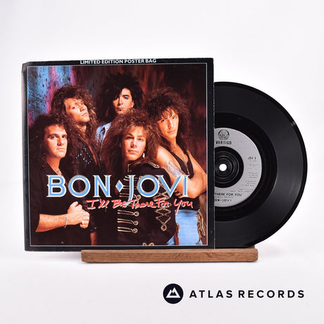 Bon Jovi I'll Be There For You 7" Vinyl Record - Front Cover & Record