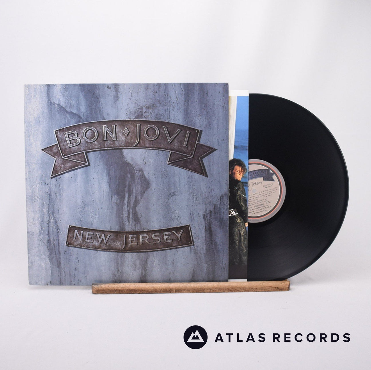 Bon Jovi New Jersey LP Vinyl Record - Front Cover & Record