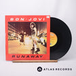 Bon Jovi Runaway 12" Vinyl Record - Front Cover & Record
