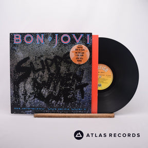 Bon Jovi Slippery When Wet LP Vinyl Record - Front Cover & Record