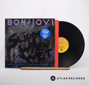Bon Jovi Slippery When Wet LP Vinyl Record - Front Cover & Record