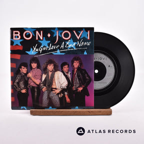 Bon Jovi You Give Love A Bad Name 7" Vinyl Record - Front Cover & Record