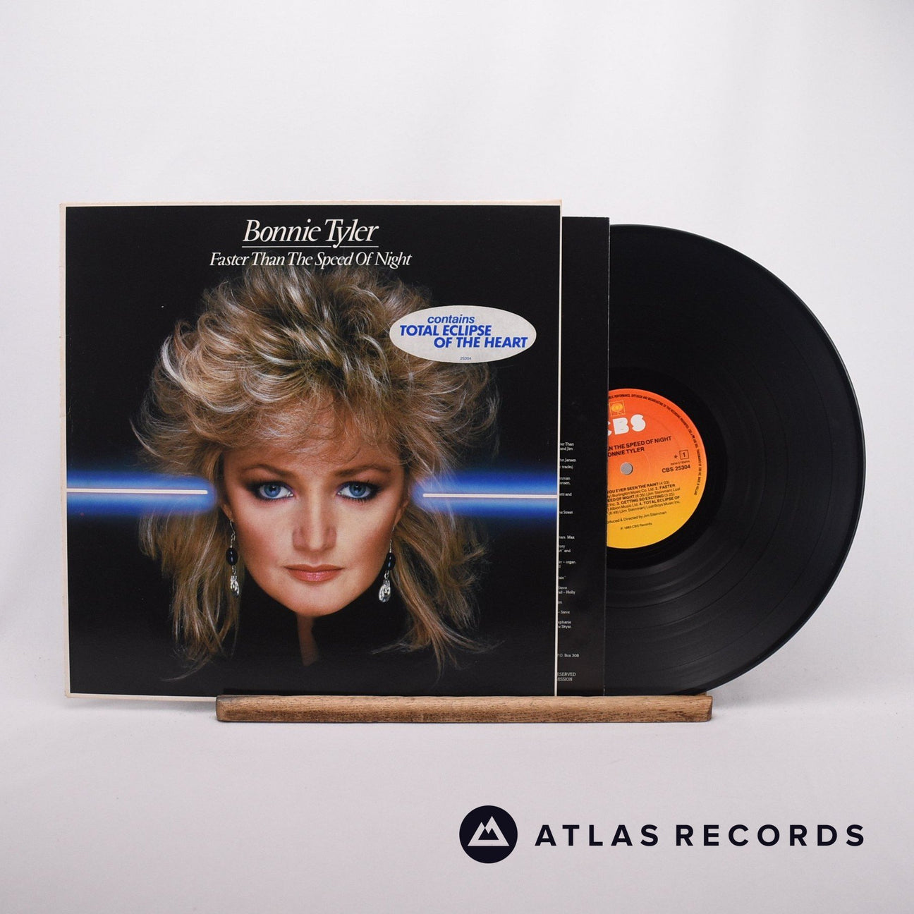 Bonnie Tyler Faster Than The Speed Of Night LP Vinyl Record - Front Cover & Record