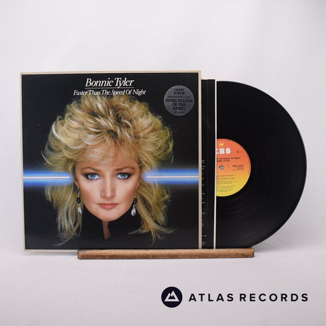 Bonnie Tyler Faster Than The Speed Of Night LP Vinyl Record - Front Cover & Record