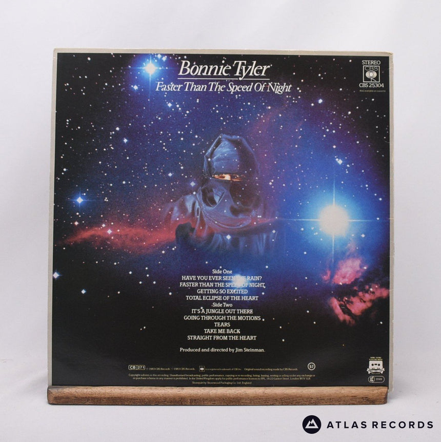 Bonnie Tyler - Faster Than The Speed Of Night - LP Vinyl Record - EX/EX
