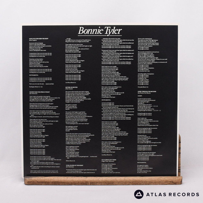Bonnie Tyler - Faster Than The Speed Of Night - LP Vinyl Record - EX/EX