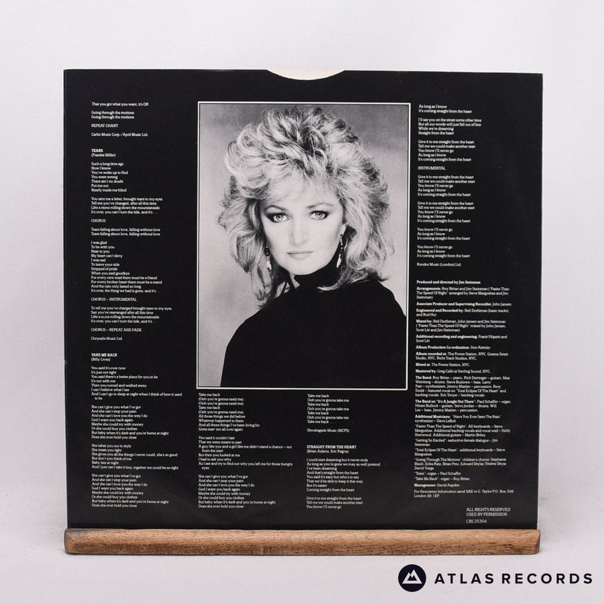 Bonnie Tyler - Faster Than The Speed Of Night - LP Vinyl Record - VG+/EX
