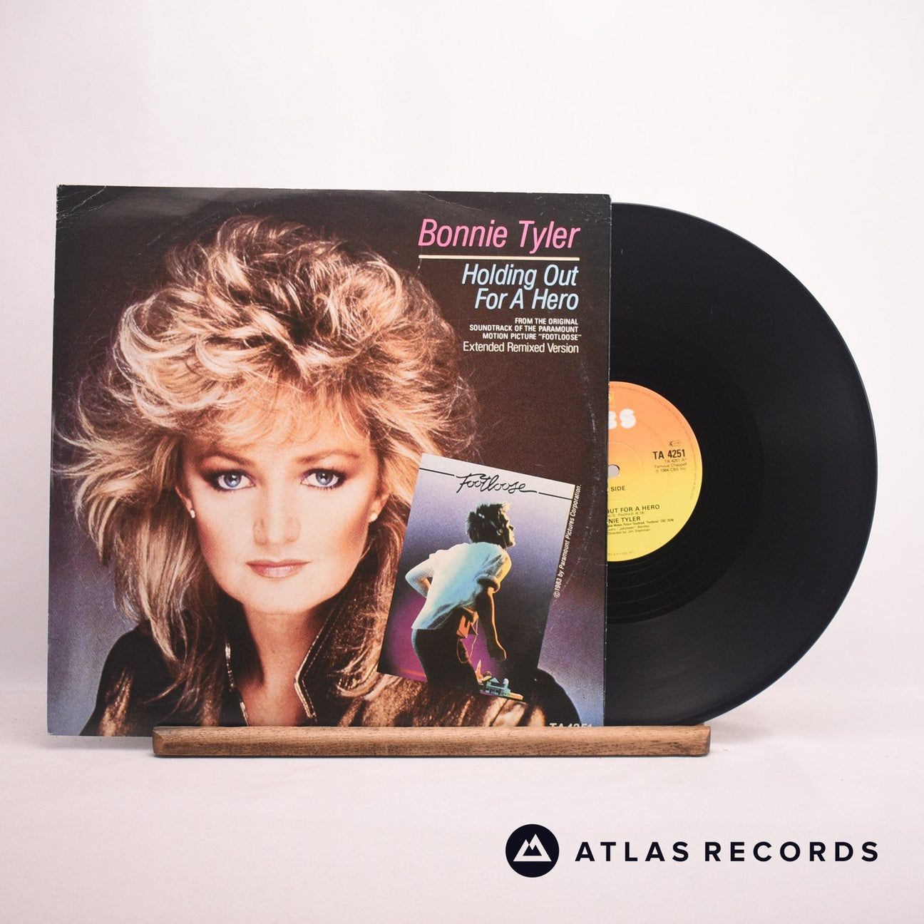 Bonnie Tyler Holding Out For A Hero 12" Vinyl Record - Front Cover & Record