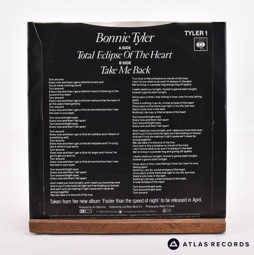 Bonnie Tyler - Total Eclipse Of The Heart - 7" Vinyl Record - EX/VG+