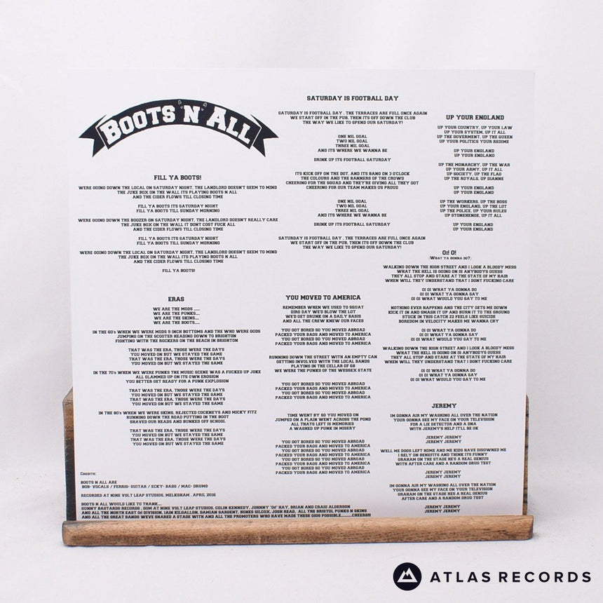 Boots N All - Fill Ya Boots! - Clear LP Vinyl Record - NM/NM